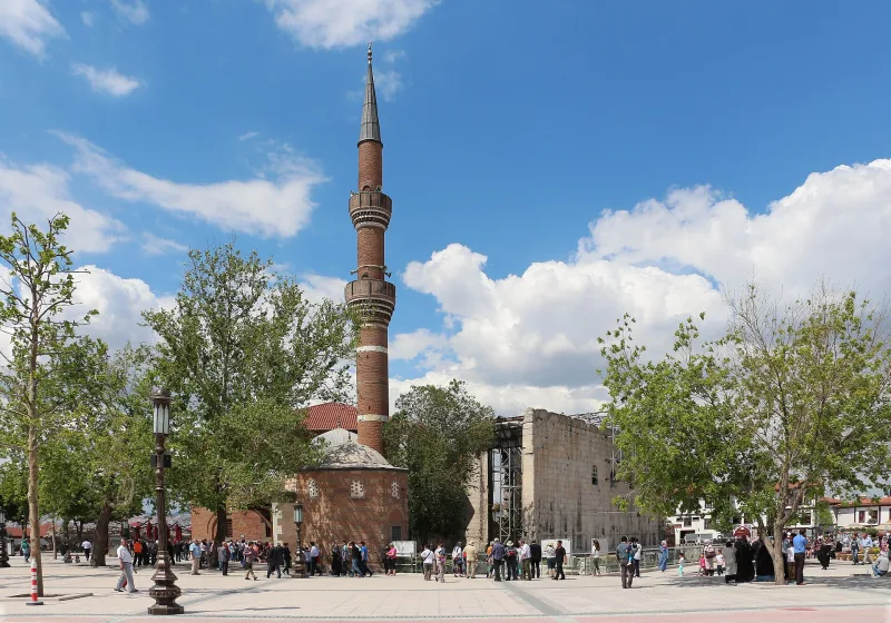 The Hacı Bayram Mosque in Ankara—a 15th-century shrine and türbe