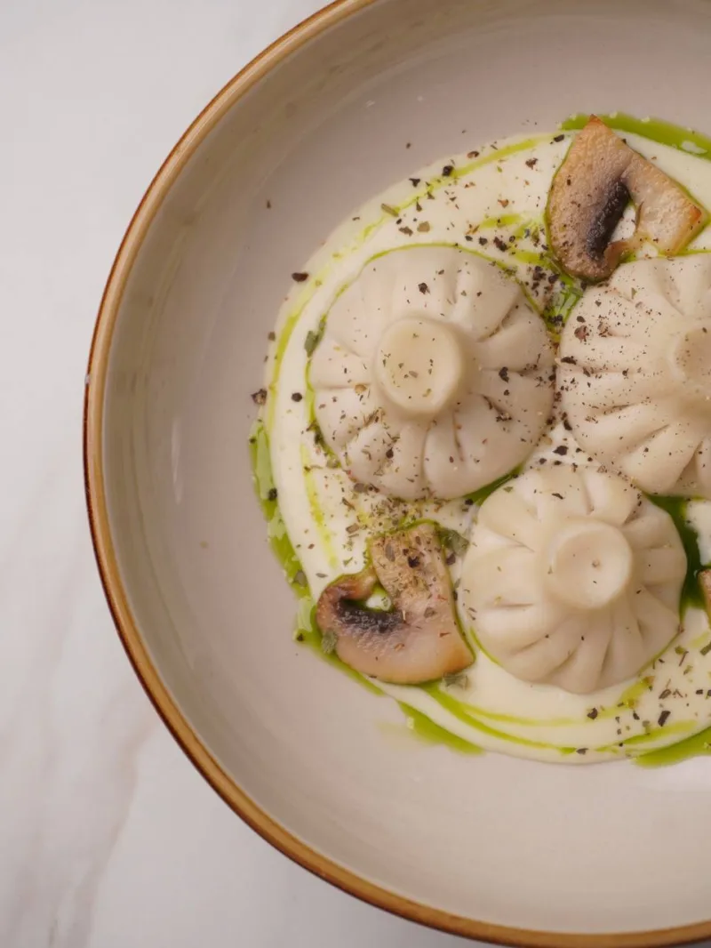 Хинкали с грибами