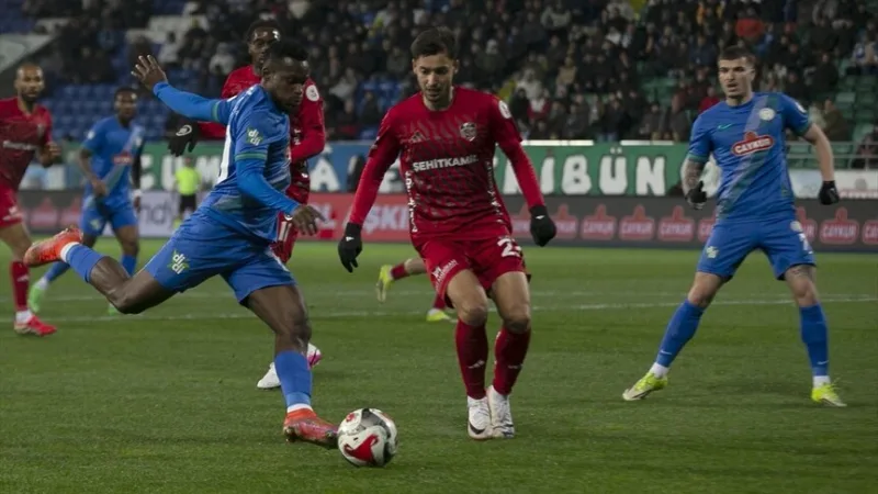 Çaykur Rizespor besiegte Gaziantep FK zu Hause mit 2:1